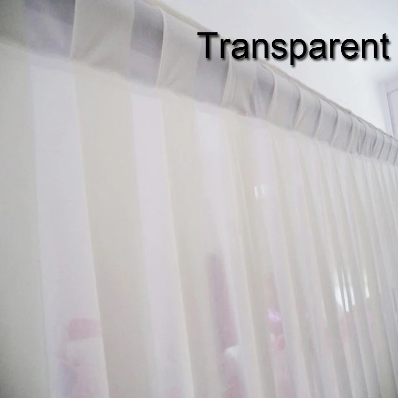 Wedding Backdrop Baby Shower Event Background Home Party Curtains Transparent Silk Drape Photo Booth Stage Drapery Panel Decor