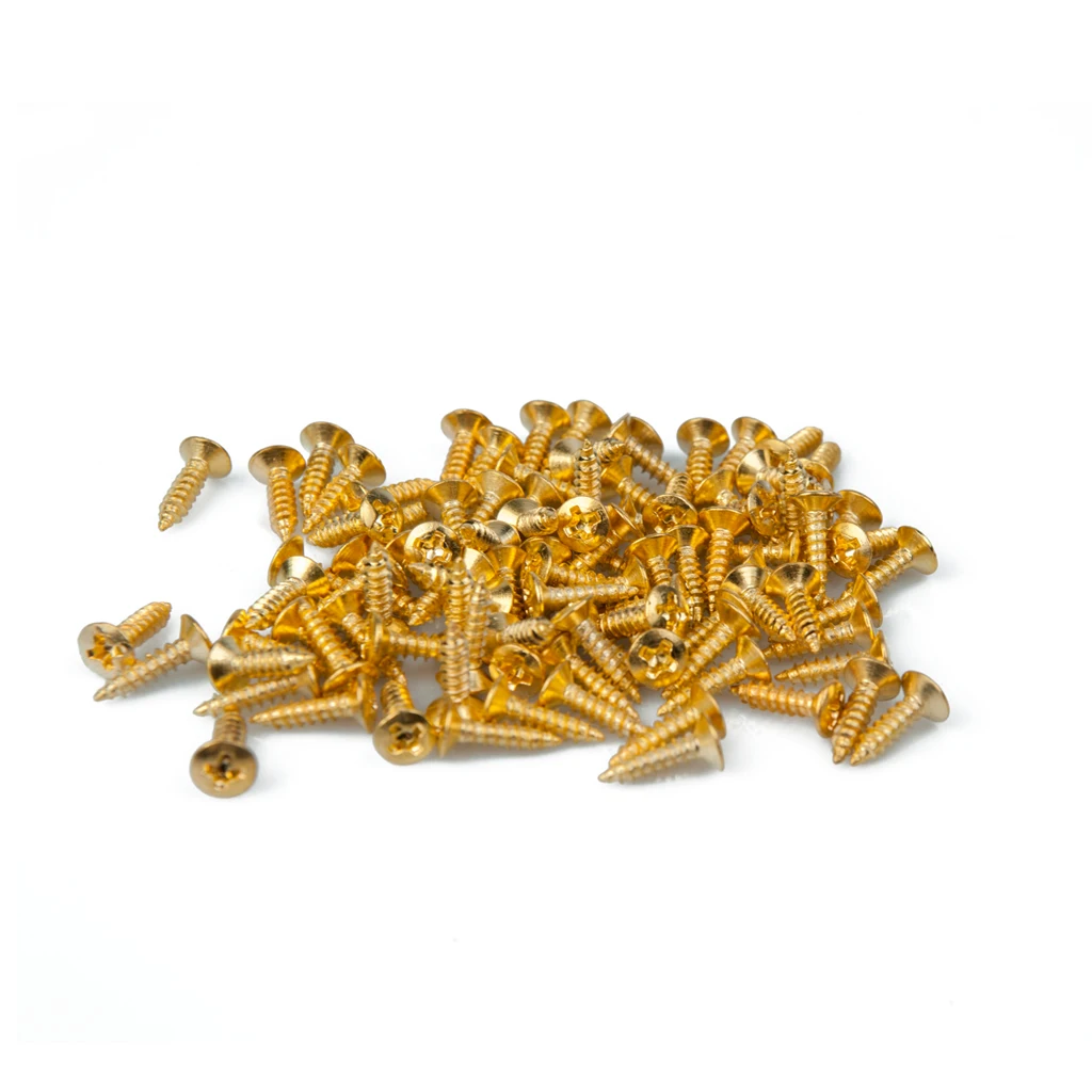 1000PCS 11mm* 6mm  Electric Guitar  Screws For Pickguard Back Plate Mount DIY Luthier Tool  