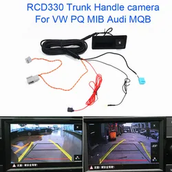 Original Data Steering Wheel Dynamic Trajectory RCD330 Car Trunk Handle Parking Backup Rear View Camera For Audi VW MQB PQ MIB