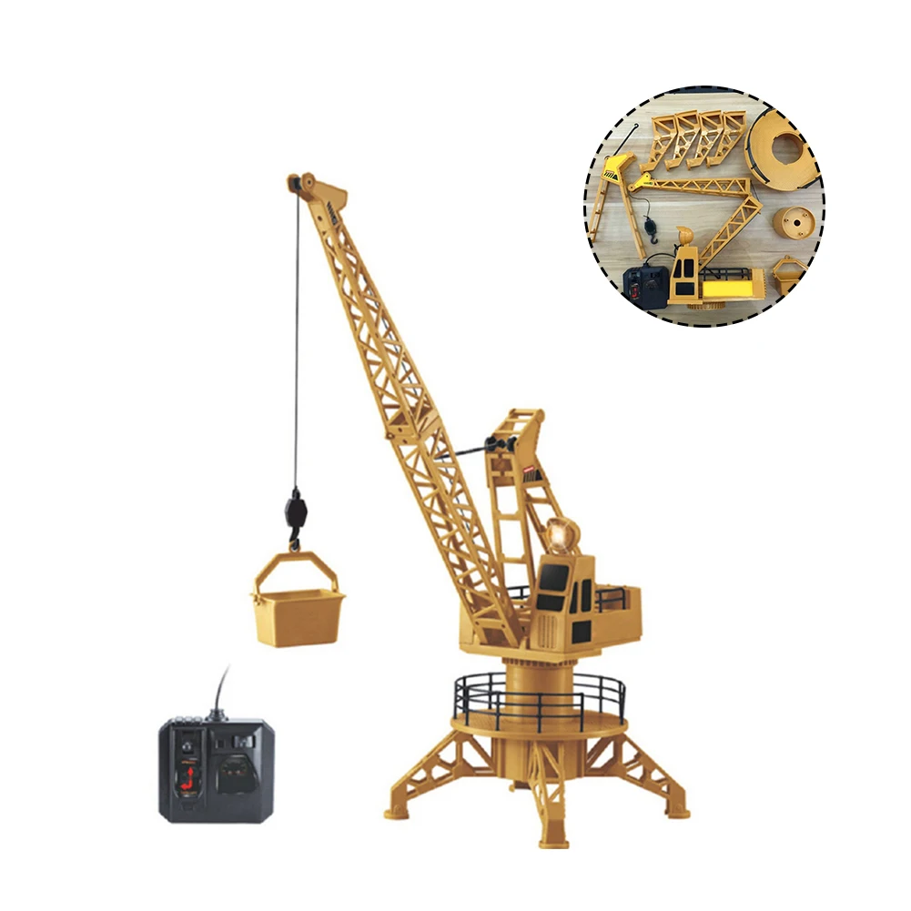 XM-6820 Electric Crane Remote Control Engineering Car Toy Tower Crane RC Big Hanging Tower Construction Truck Tractor