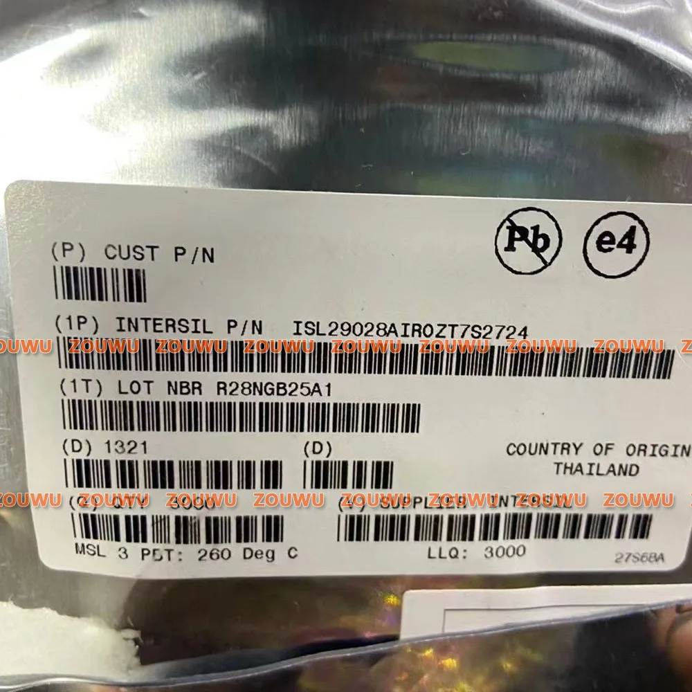 10PCS/LOT ISL29028AIR0  ISL29028AIR0ZT7S2724  ISL29028AIR0Z-T7 DFN lillard loja só vende 100% produtos originais