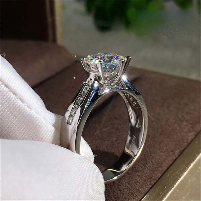 CC Rings For Women Classic Fine Jewelry Bridal Wedding Cubic Zirconia Engagement Princess Ring Drop Shipping CC3158