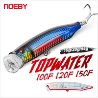 Noeby Feed-señuelo de pesca Popper Topwater, 100mm, 19g, 120mm, 28g, 150mm, 54g, cebo duro Artificial de agua salada para superficie de mar de atún