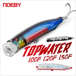 Noeby Feed Popper-señuelo de pesca giratorio, cebo duro Artificial para pesca de atún, Topwater 100mm20g 120mm29g 150mm55g