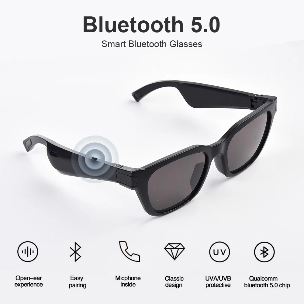 

RH Smart Bluetooth Glasses Music Glasses Bone conduction glasses sunglasses call glasses Wireless bluetooth headset Headphones