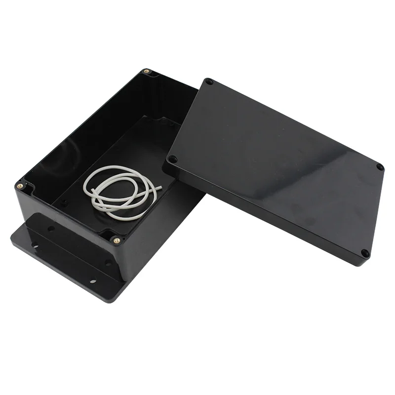 ABS Waterproof Box Electronic Safe Case Plastic Boxes Black Wire  Junction Box Plastic Organizer IP67 Waterproof Enclosure