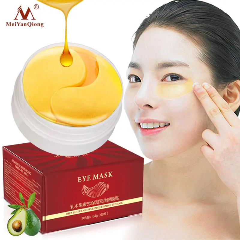 

Shea Butter Moisturizing Firming Gold Collagen Eye Mask Face Care Sleep Mask Eye Patches Anti Dark Circles Skin Care Whitening