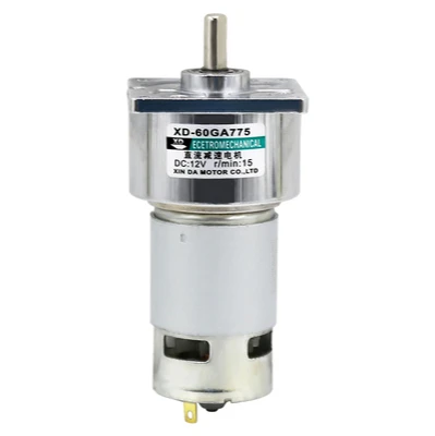 XD-60GA775 gear motor 12V/24V micro small motor 35W high torque speed motor slow speed DC motor Can adjust direction