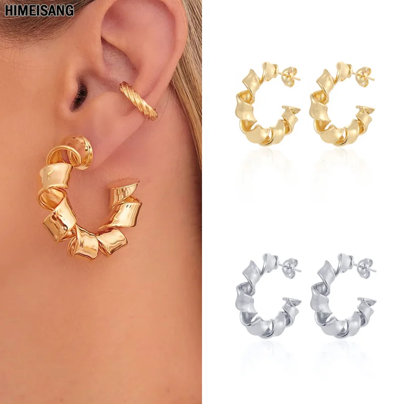 

Heavy Gold Silver Filled Big Circle Piercing Ear Ring Hoop Earrings for Women Jewelry Higgle Earring Wholesale Aretes De Mujer