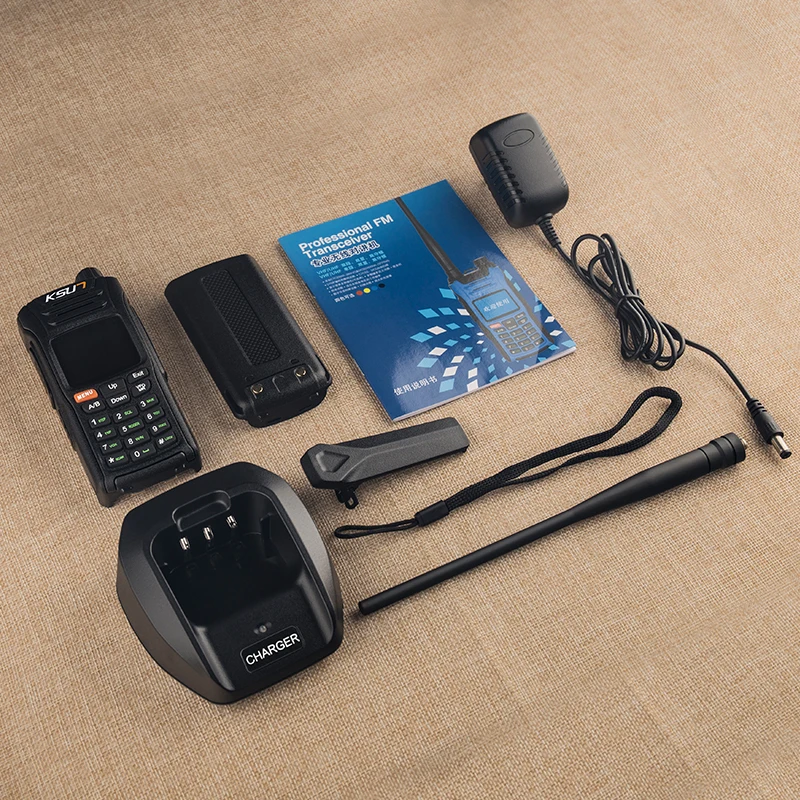 Walkie Talkie ยาวช่วง VHF UHF วิทยุ Station 999ช่องวิทยุ10KM VOX การล่าสัตว์ Talkie walkie KSUN UV68D