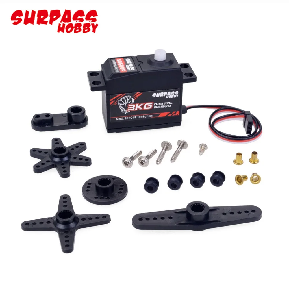 Surpass Hobby Waterproof Brushless 2440 6080KV/4600KV/4000KV Motor 35A 2-3S S0300P 3kg RC Servo For RC 1:16 1:18 RC Car Off-road