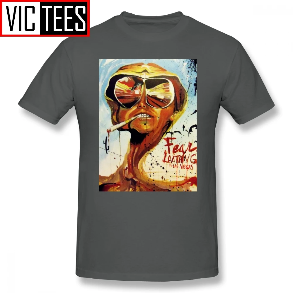 Mens Fear And Loathing In Las Vegas T Shirts Fear And Loathing In Las Vegas T-Shirt Oversized Streetwear Tee Shirt Cotton Tshirt