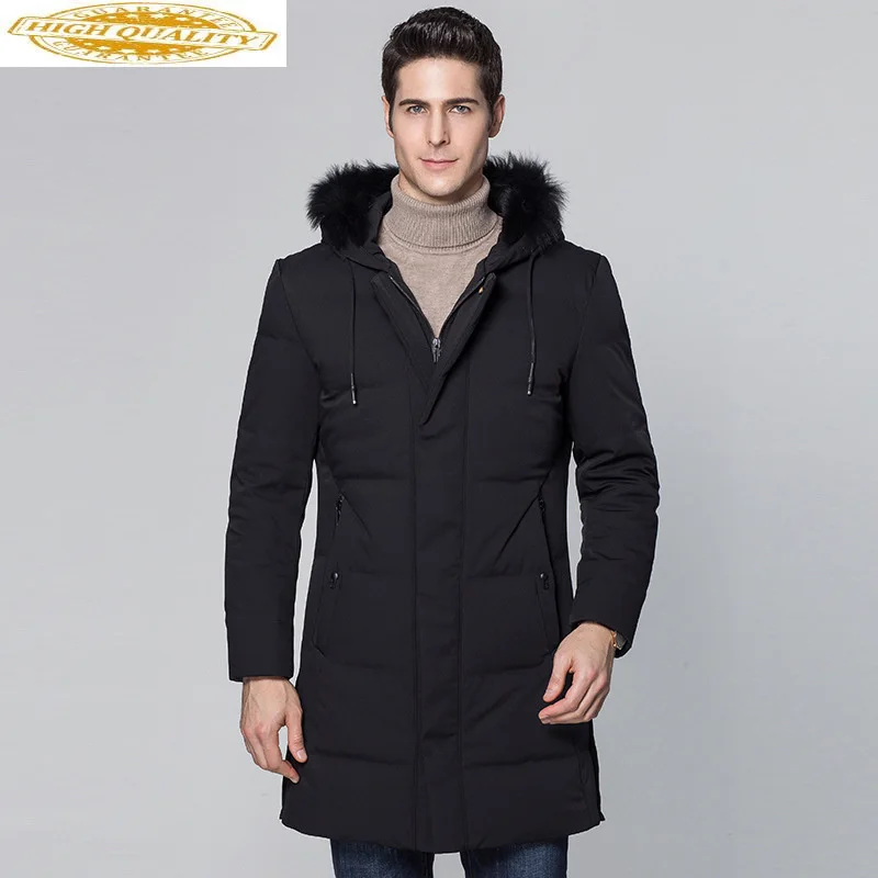 

Duck 2023 Down New Jacket Men Big Fox Fur Collar Winter Down Coat Male Parka Outerwear Men's Jackets Abrigo Hombre KJ559