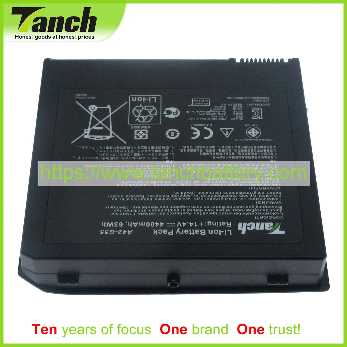 

Tanch Laptop Batteries for ASUS A42-G55 G55VW-RS71 G55XI363VW-BL G55VW-DH71-CA G55VW-DS71 G55V W-S1183H 14.4V 8 cell