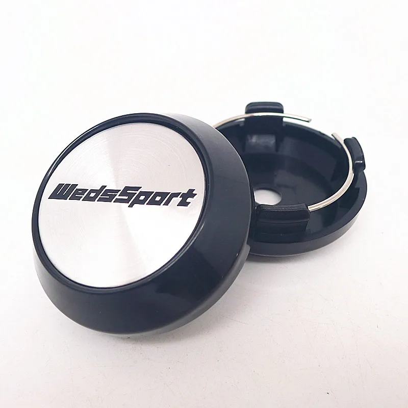 4pcs 64mm 57mm For Weds Sport WedsSport Wheel Center Hub Cap Car Styling Cover 45mm Emblem Badge Stickers Accessories