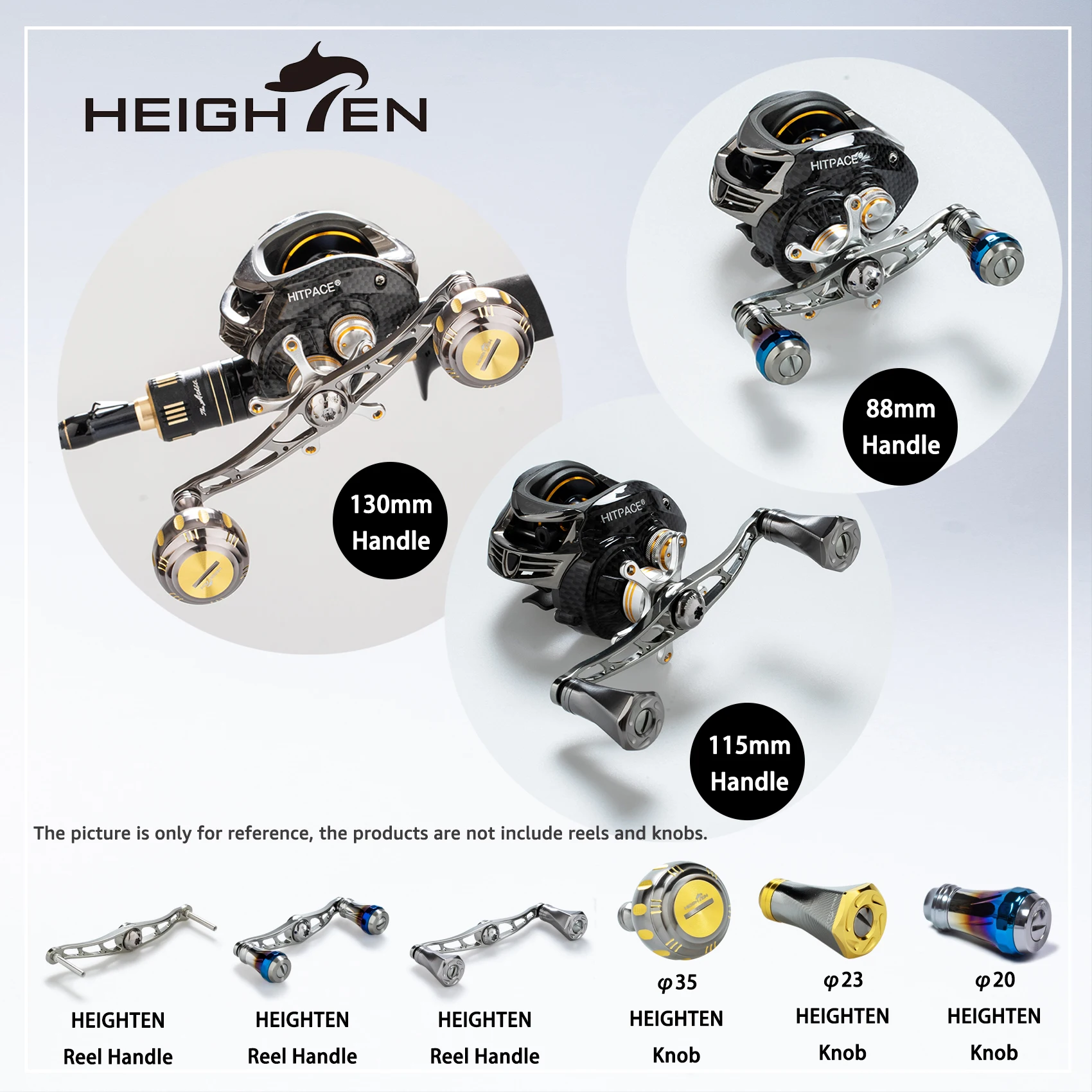 HEIGHTEN Fishing Reel Handle 115mm for Shimano Daiwa Abu Reel