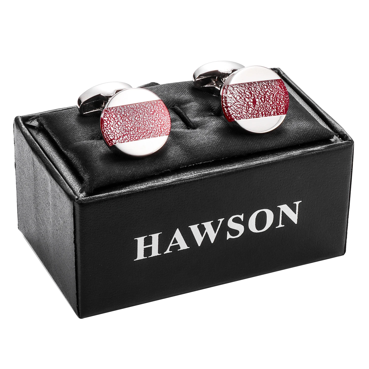 Cufflinks For Men with Gift Box, Handmade with Dichroic glass, Match Suits Cuffs Daily Use Dress for Men and Businessmen