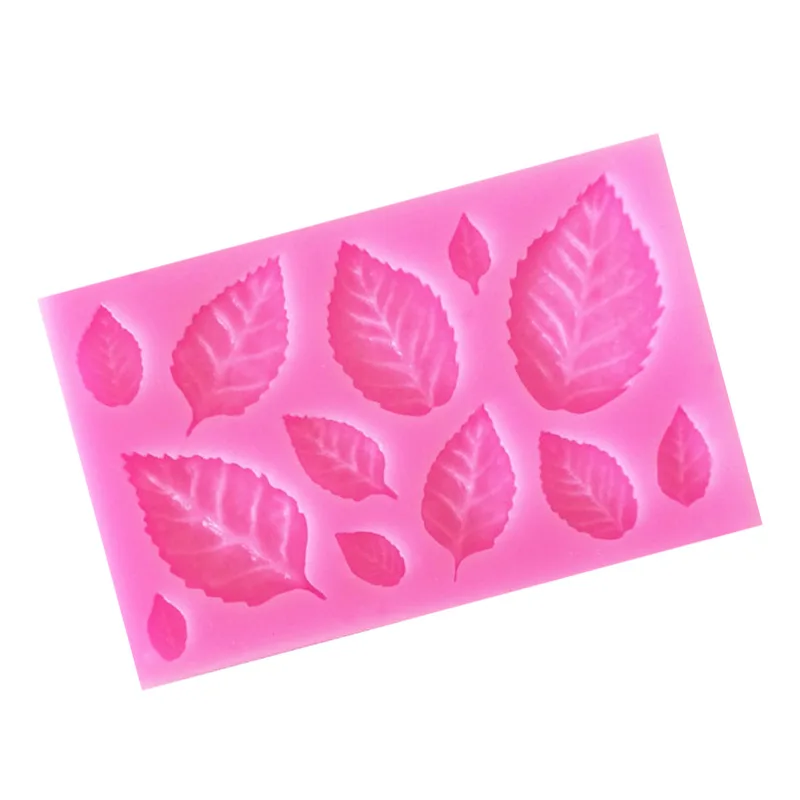 2ps Silicone Molds For Cake Decoration Tools DIY Chocolate Various Leaf Maple Leaf Resin Molds Fondant Kitchen Baking Supplies