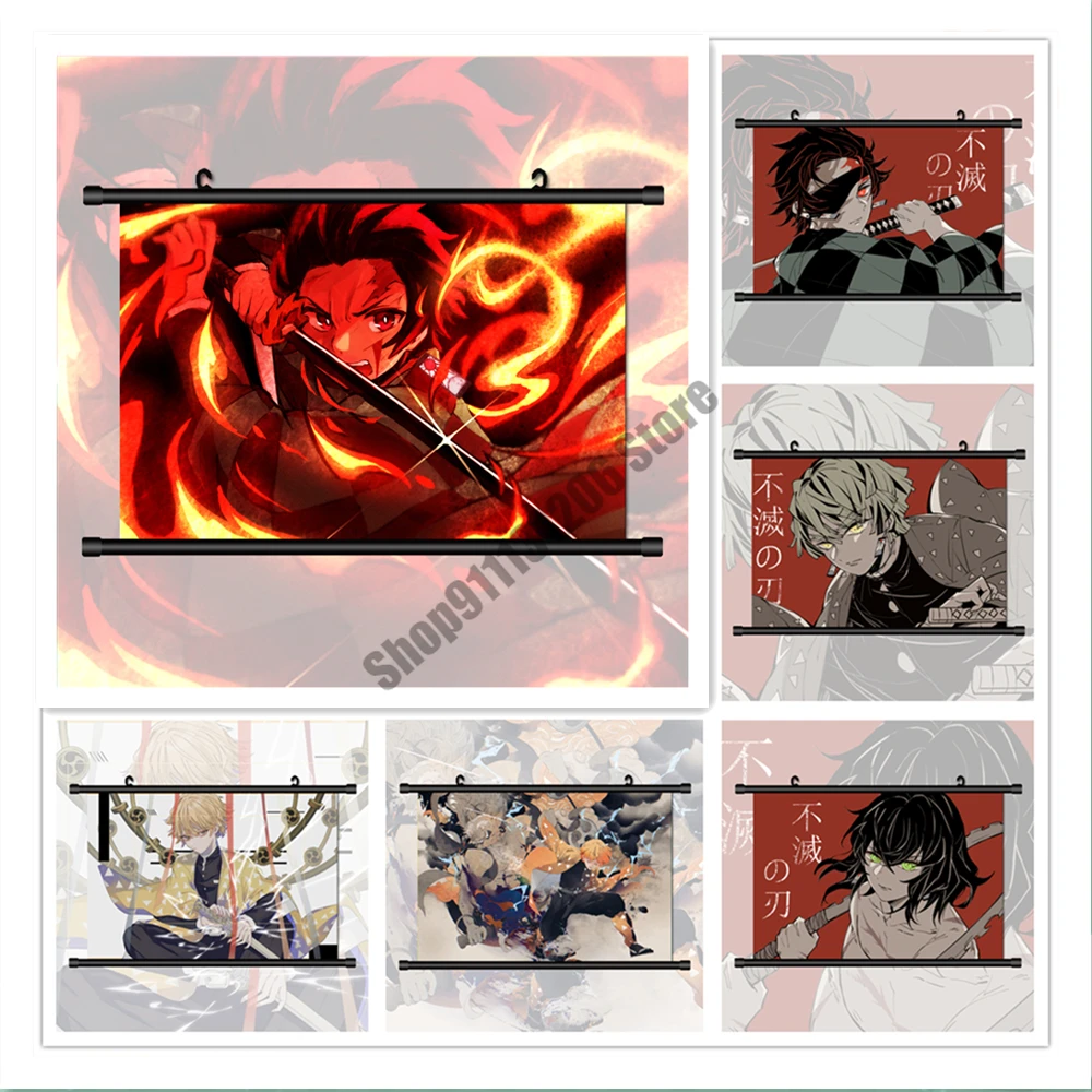 

Demon Slayer Anime Diamond Mosaic Diamond Painting Cross Stitch Kits Embroidery Full Round Drill Christmas Home Decoration