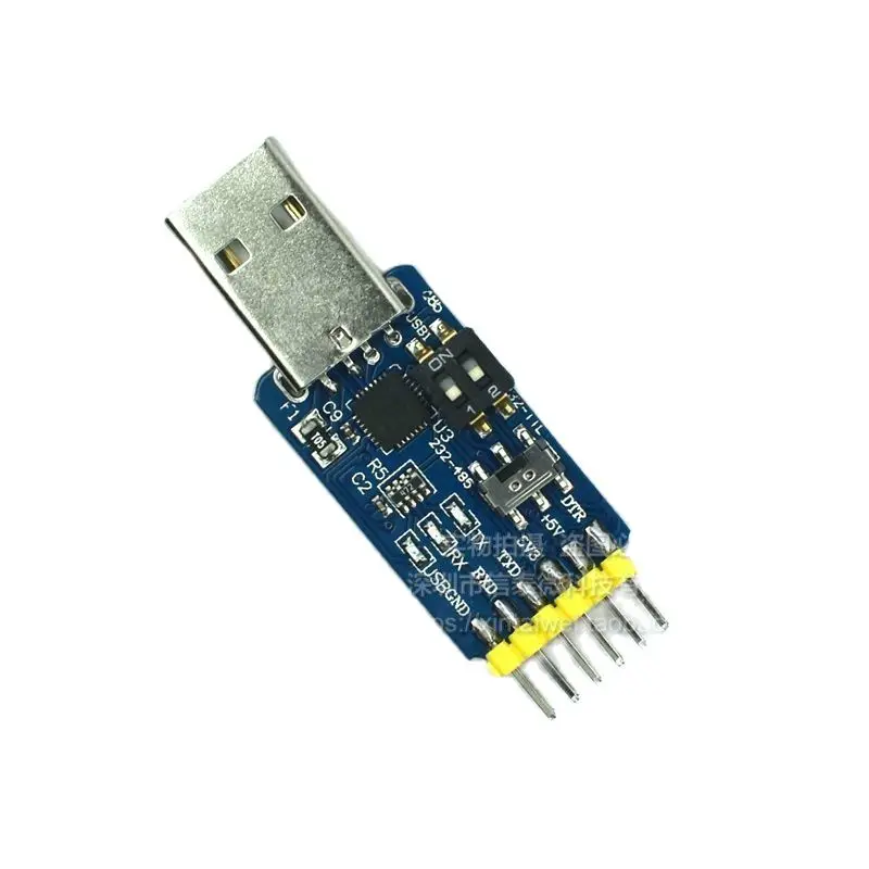 Six in one multifunctional serial port module CP2102 usb to TTL 485 232 mutual conversion 3.3V/5V compatible