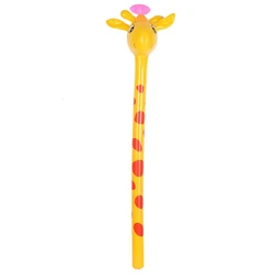 PVC Animal Head Long Stick Children Inflatable Toy Giraffe Elephant Rabbit Frog Inflatable Stick Animal Stick