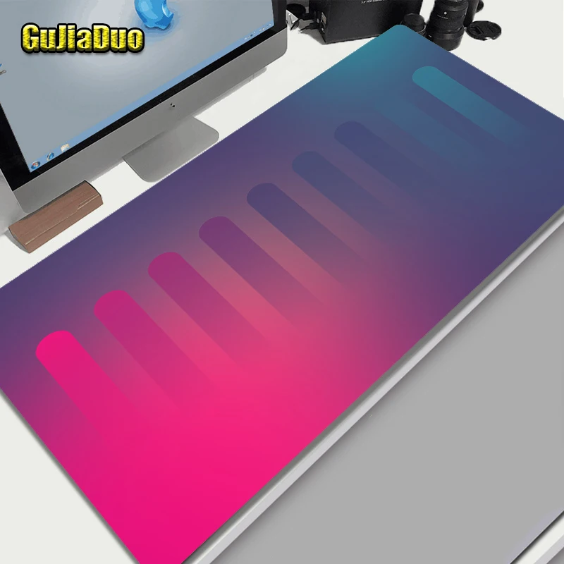 

GuJiaDuo Gradient Blur Creative Large Mouse Pad Notebook PC Cushion Table Desk Mat Gaming Hoom Accessories Art Mousepad for Game