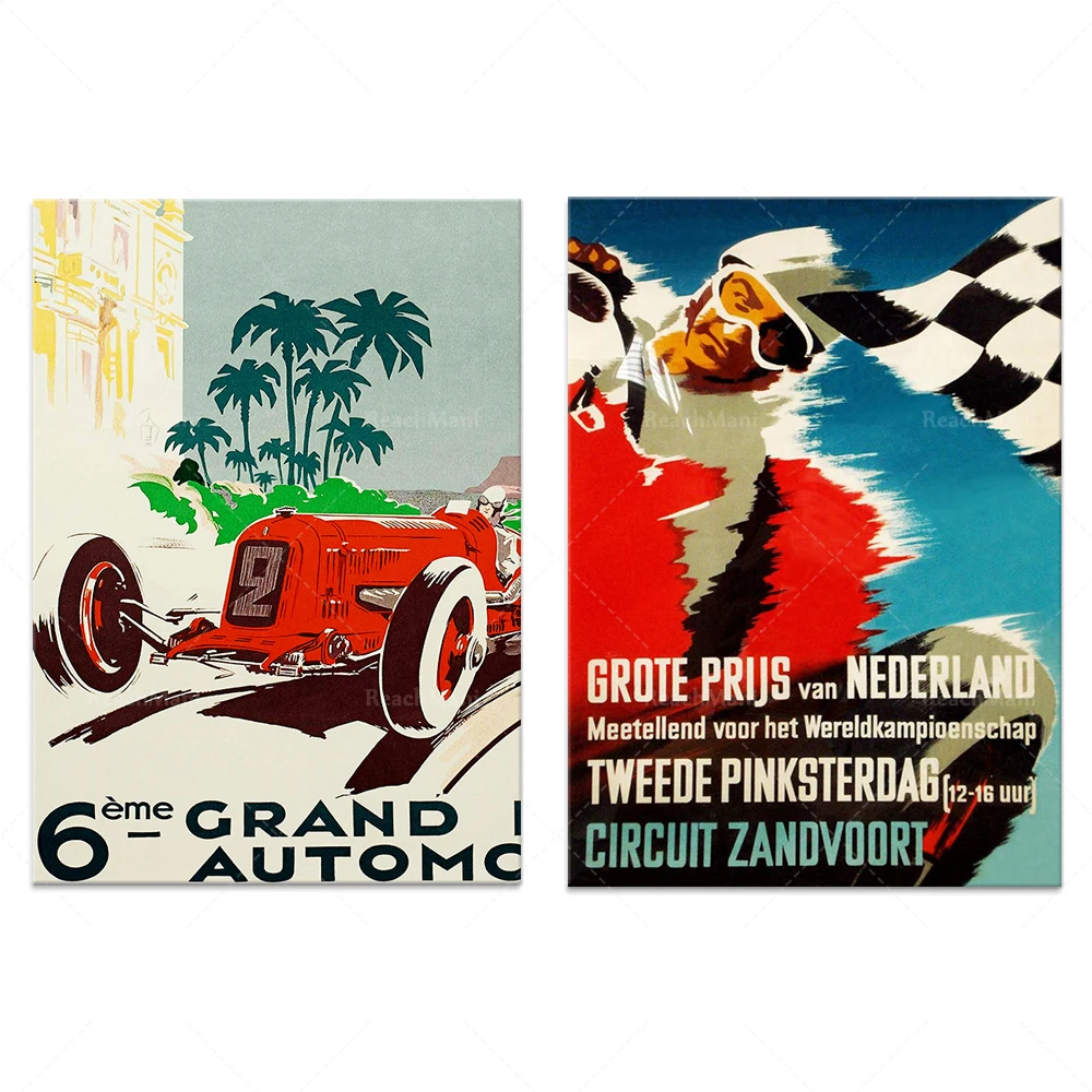 Geo Ham Monaco Avril 1934 6 Eme Grand Prix | Retro Auto Racing | Auto sport print