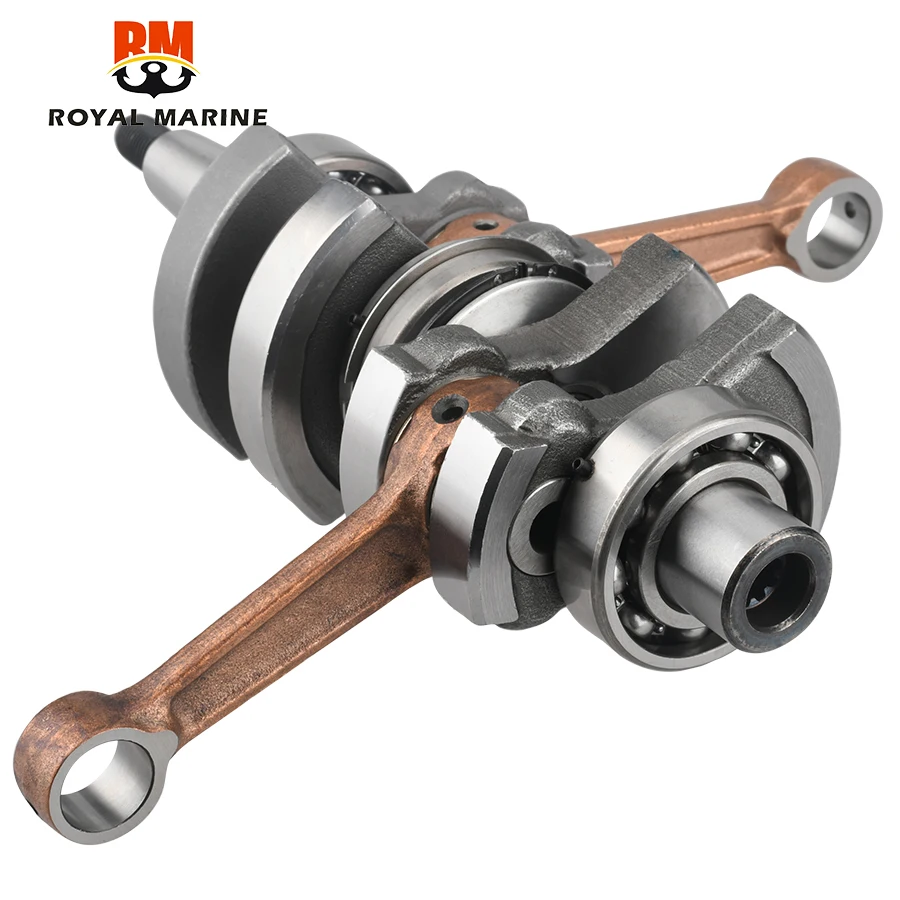 6B4-11400-00 CRANKSHAFT ASSY For Yamaha 2 Stroke 9.9HP 15HP Outboard Parsun T15D 6B4-11400