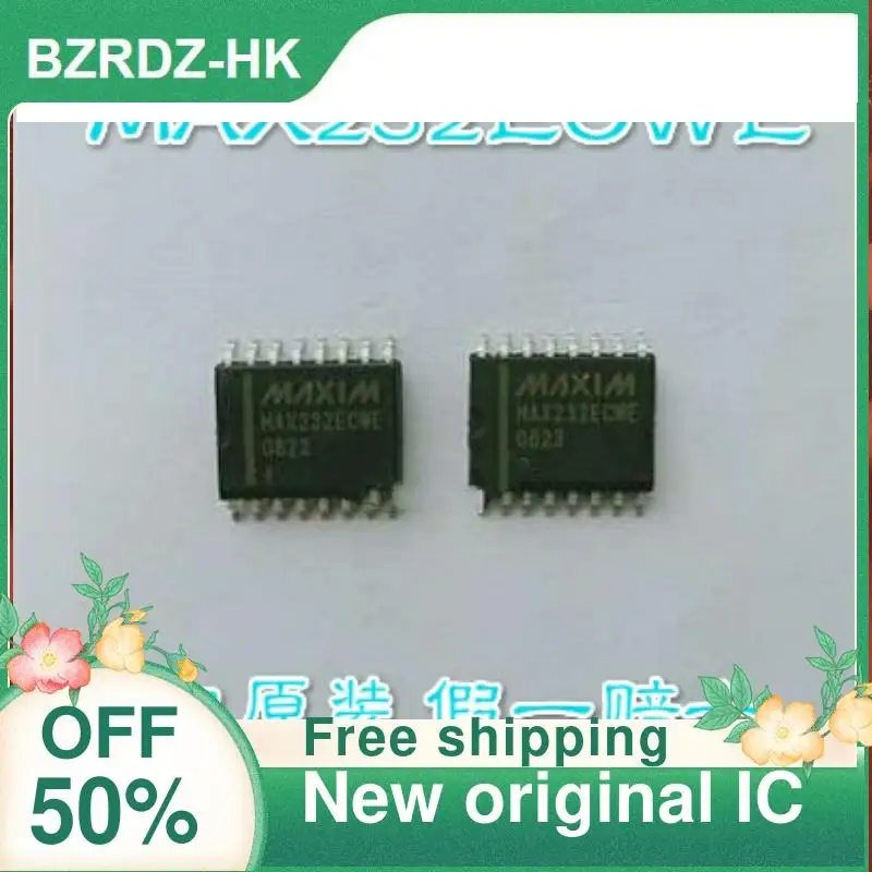 5PCS MAX232ECWE MAX232ECWE+T SOP-16 New original IC