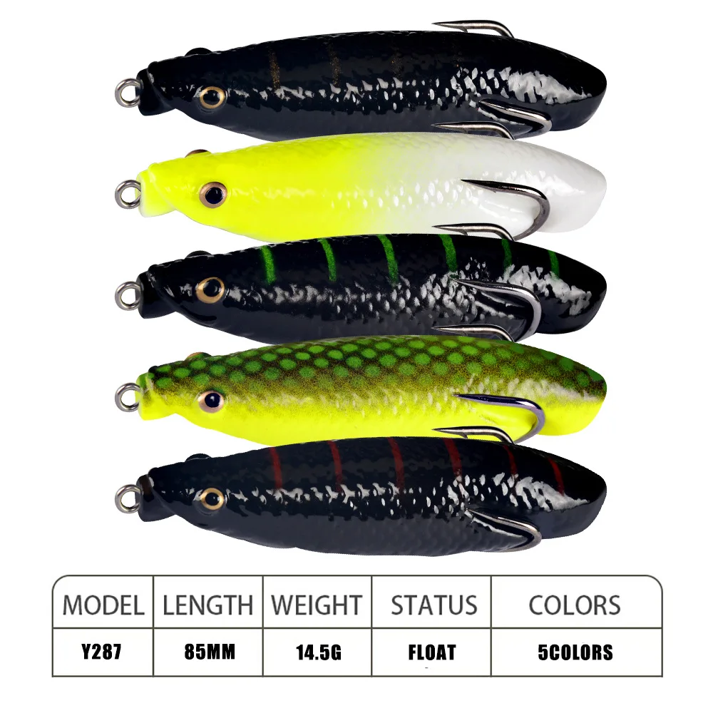 Señuelo rana silicona artificial – Wobbler Crankbait para arrastre - imagen 5