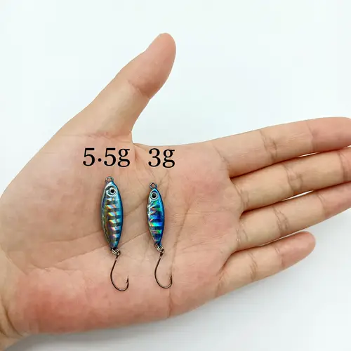 Imagen 2 del producto DUODUOYU-señuelo de pesca de Metal para Jigging, cebo duro Artificial para trucha, Isca, 3g, 5,5g, 1 piezas
