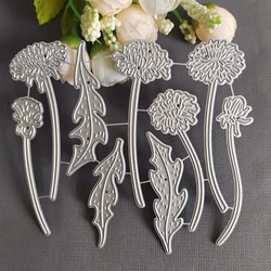Daisy Flowers Leaves Metal Cutting Dies Stencils for DIY Scrapbooking Photo Album Paper Cards Making Decorative Embossing Crafts