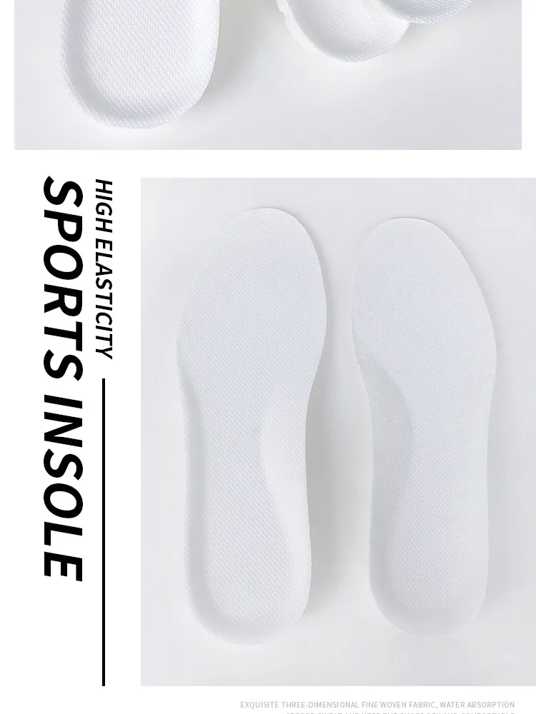 High Elastic Unisex Sport Insoles Memory Foam Insoles For Shoes Sole Deodorant Breathable Cushion Running Pad Feet Arch Support