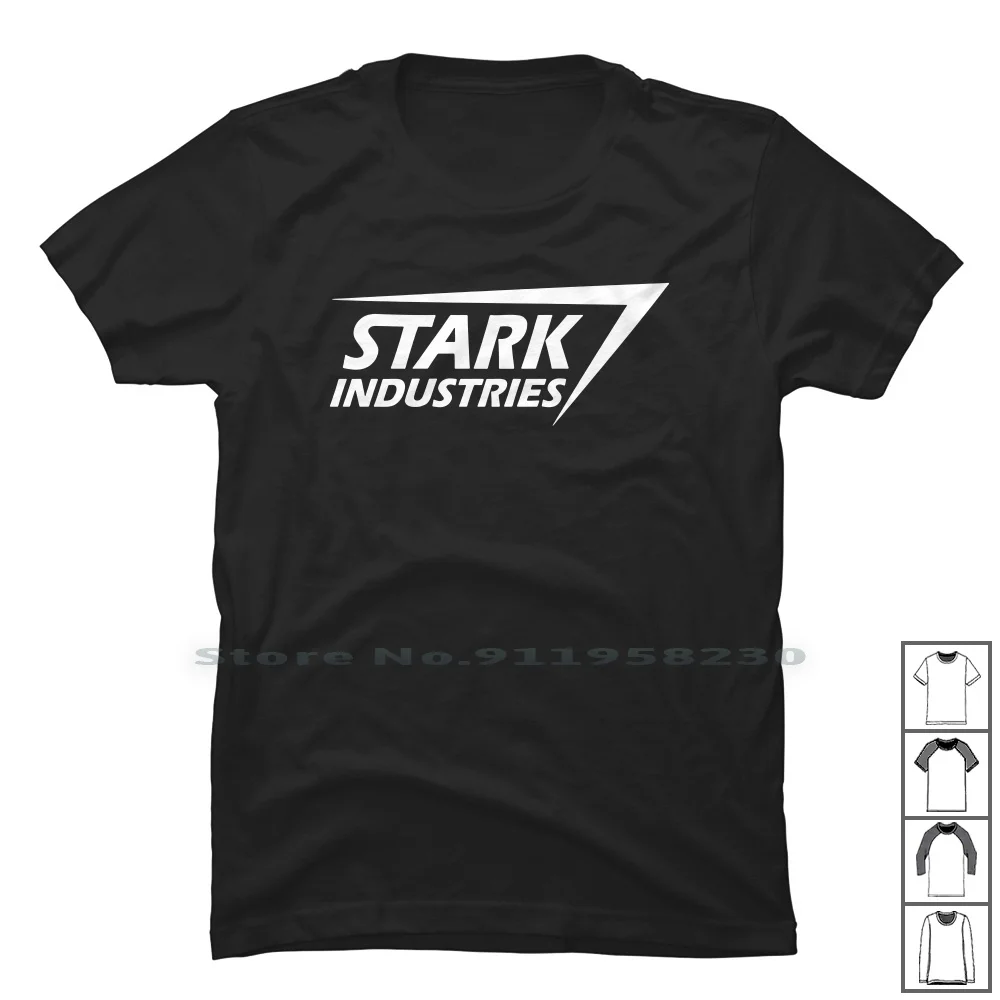 Stark Industries T Shirt 100% Cotton Sports Music Movie Games Tage Star Geek Dust Tri Age Ark St