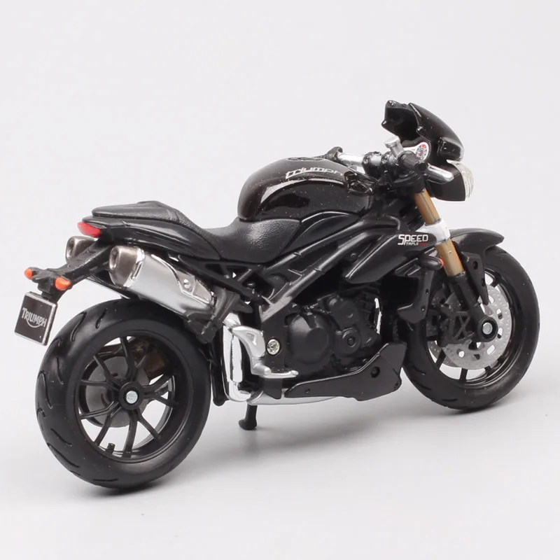 1/18 scale small bburago 2011 Triumph ST Speed Triple Tiger 1050 streetfighter sport bike motorcycle Diecasts Vehicles toy kids