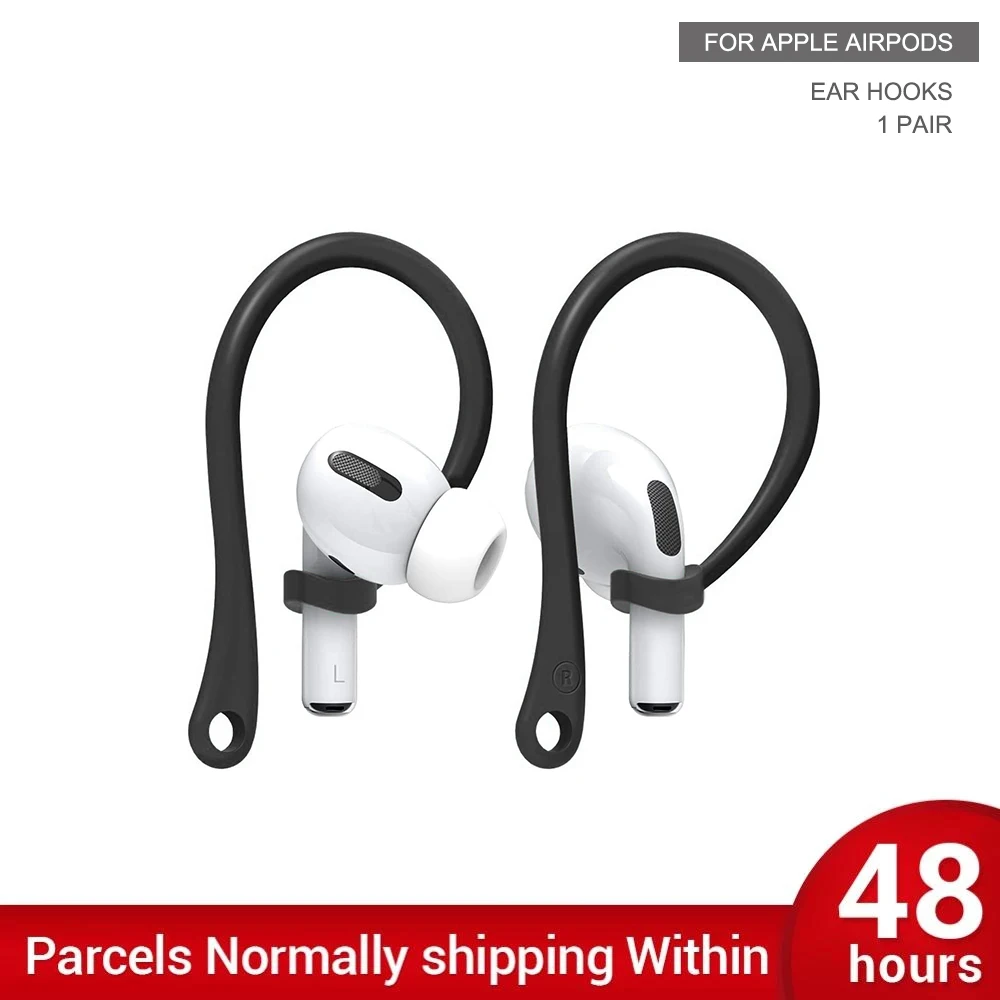 ワイヤレスヘッドフォン用の落下防止フック,1ペア,イヤホン用の保護フック,スポーツ,airpods 1/2 pro