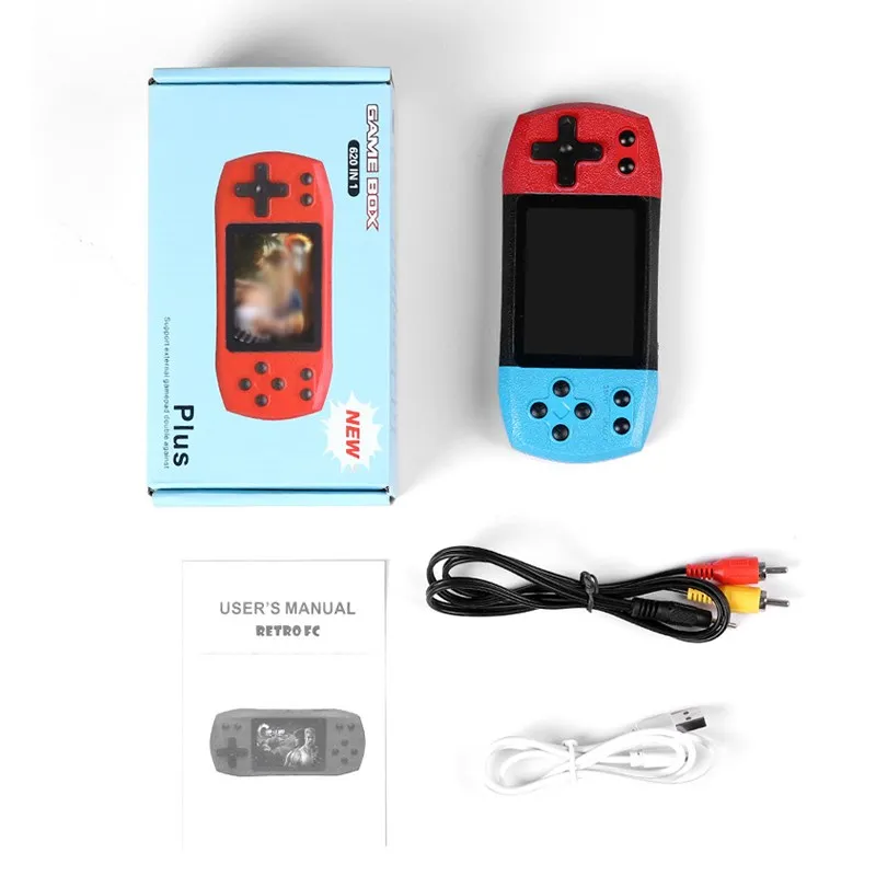 Portable Arcade Game Console 3.0 Inch Color Screen Retro Handheld Game With Gamepad