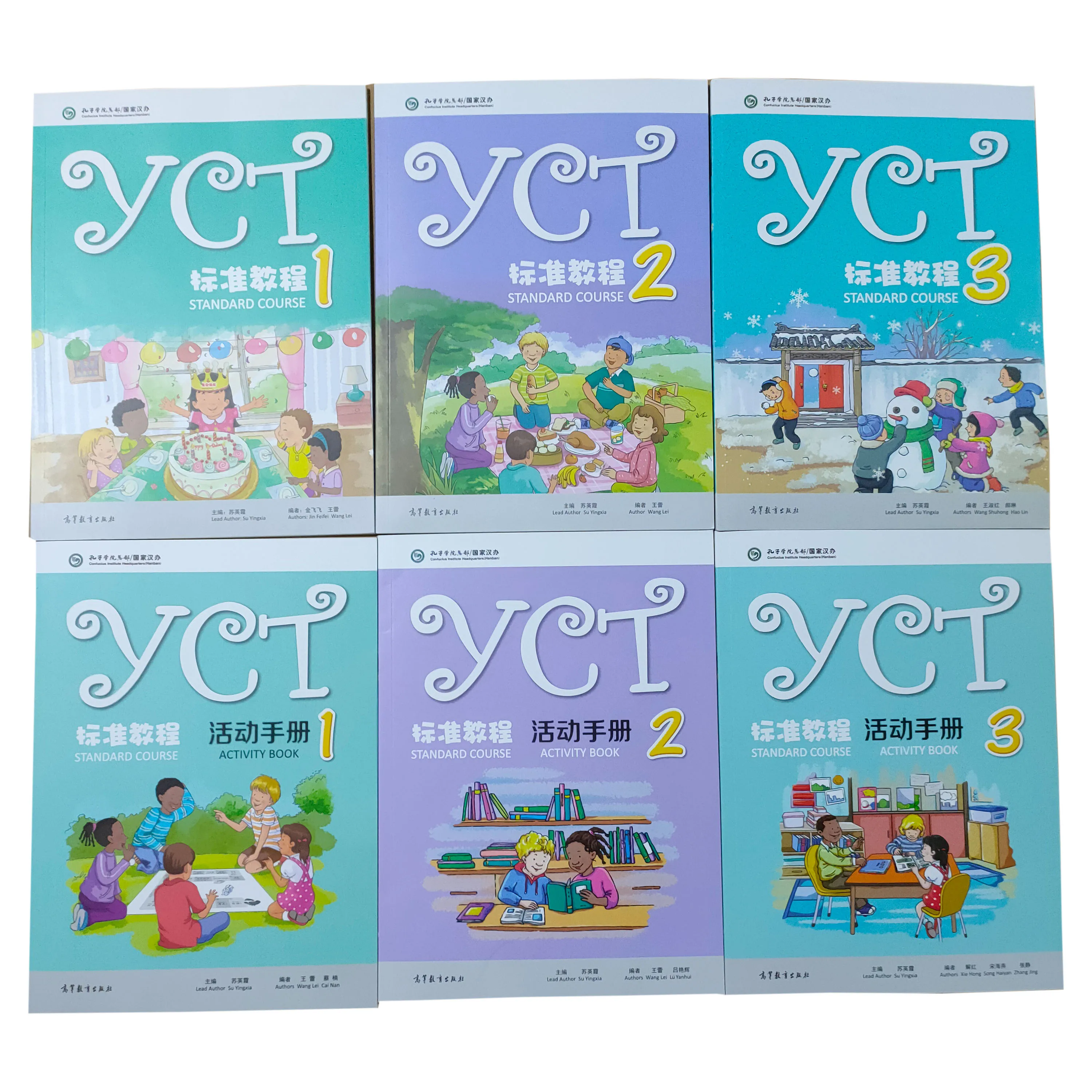 Livro para crianças 6 livros/conjunto yct curso padrão 1 2 3 yct atividade livros 1 2 3 livro para aprender chinês para crianças