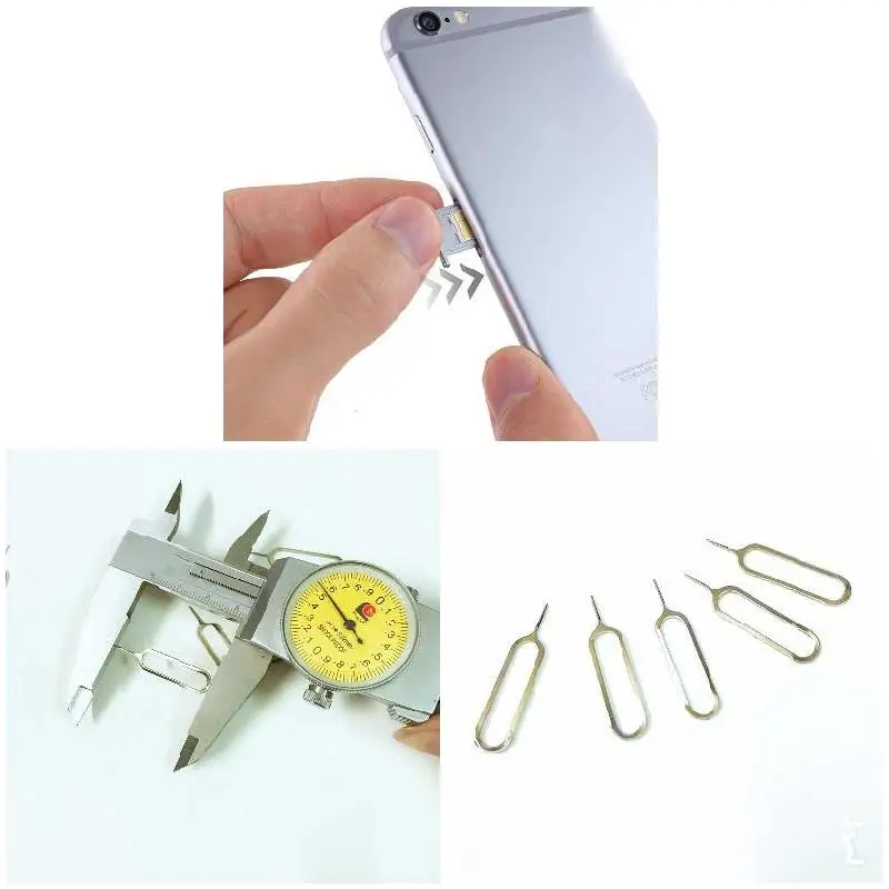 10Pcs Slim Sim Kaart Lade Pin Eject Removal Tool Naald Opener Ejector Voor Meest Smartphone NIN668