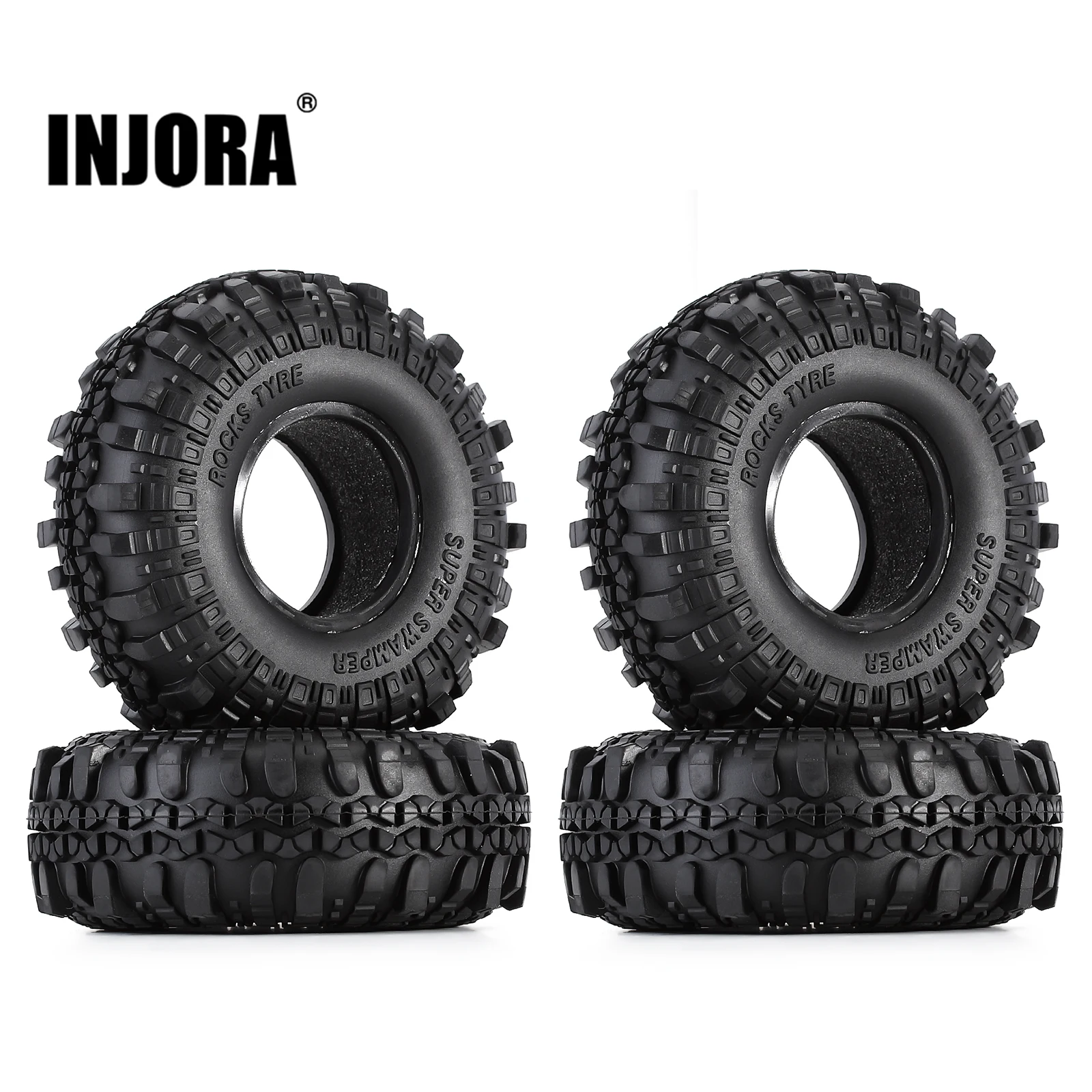 4 szt. 1.9 "gumowa opona/opony do kół dla 1:10 RC Rock Crawler Axial SCX10 90046 AXI03007 Tamiya CC01 D90 D110