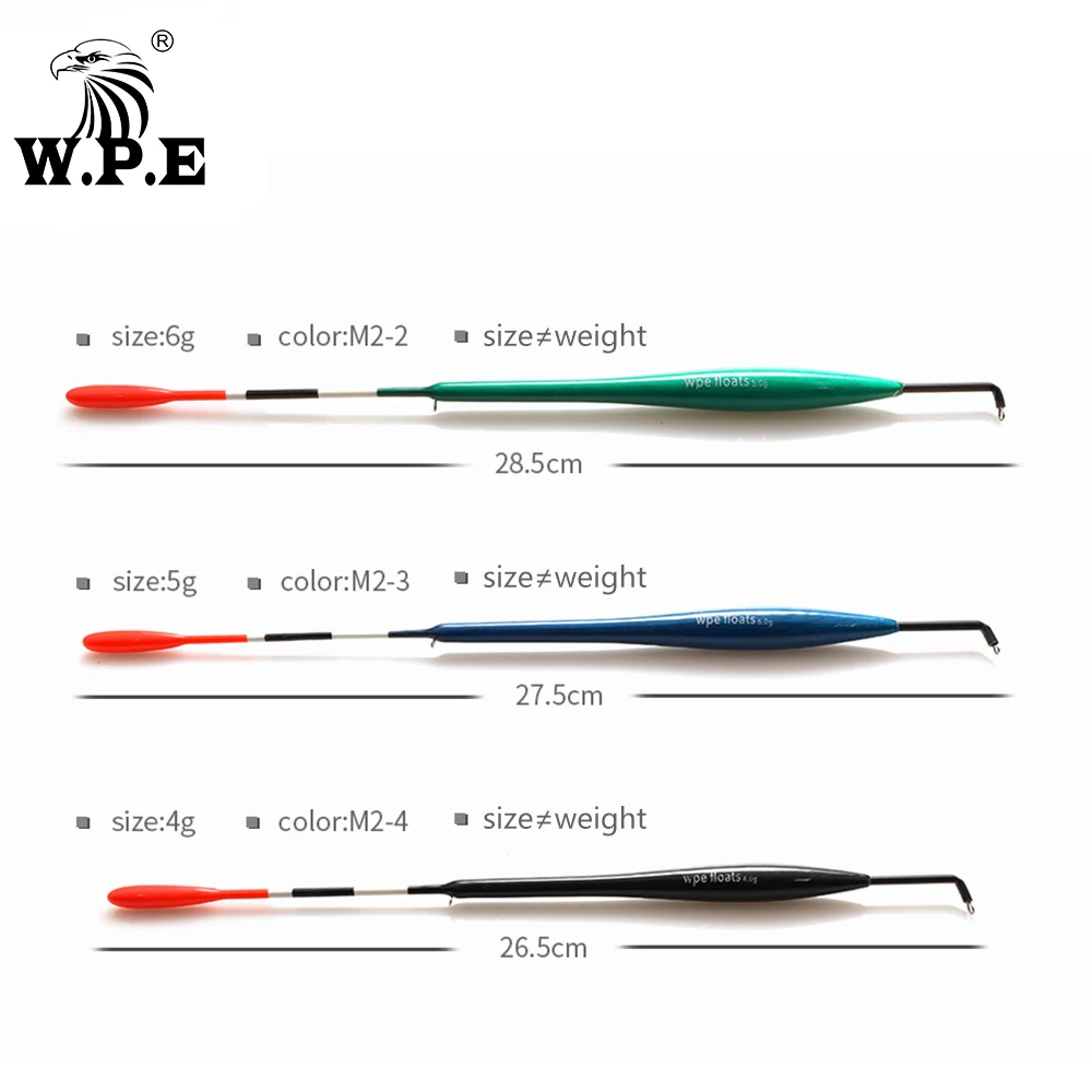 

W.P.E 3pcs/lot Fishing Float Size 4g/5g/6g Barguzinsky Fir Floats Carp Fishing Bobber Vertical Buoy Length 23-26cm Fish Tackle