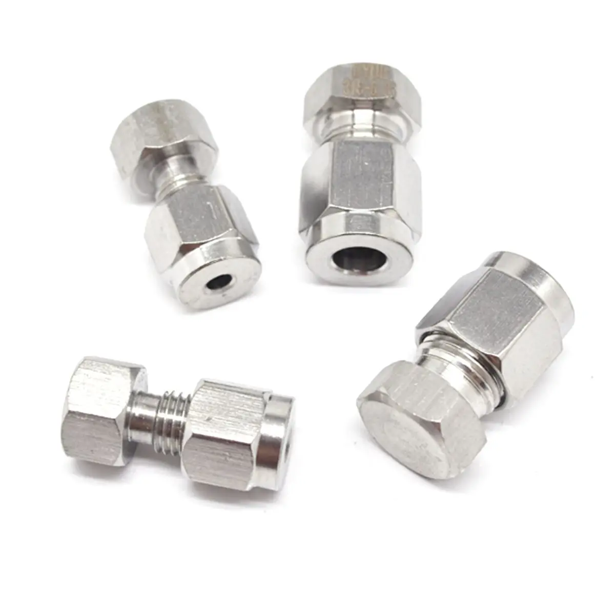 

Fit Tube OD 1/8" 1/4" 3/8" 1/2" 1" 3-25mm 304 Stainless Steel End Cap Pipe Plug Ferrule Pneumatic Air Connector Fitting Adapter