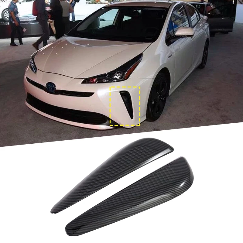 

For TOYOTA Prius 2019 2PCS ABS Chrome Car Front Headlight Fog Lamp Cover Trim Car Styling Accessories