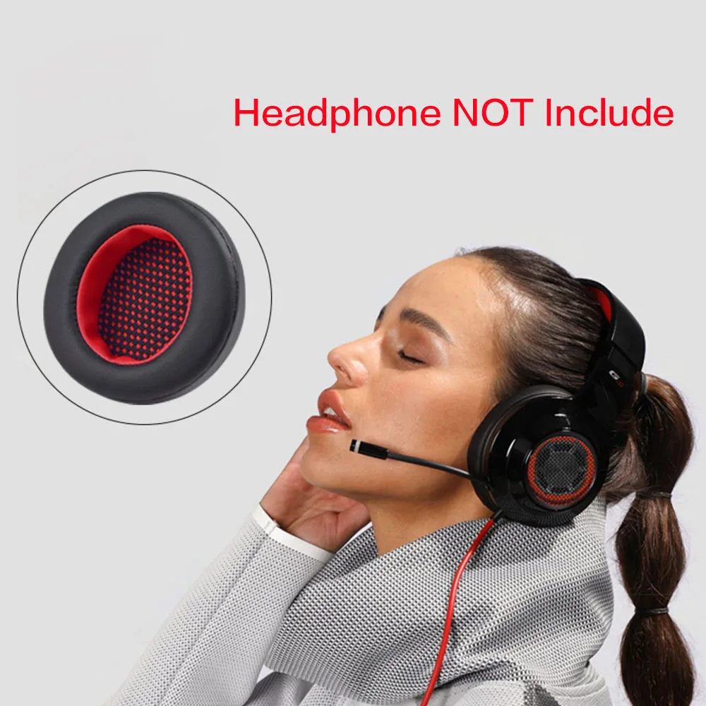 POYATU สำหรับ Edifier G4 Ear Pads หูฟังสำหรับหูฟัง Edifier G4PRO ผ้าโพกศรีษะหูฟัง Headband ปลอกหมอน Earmuff หนัง