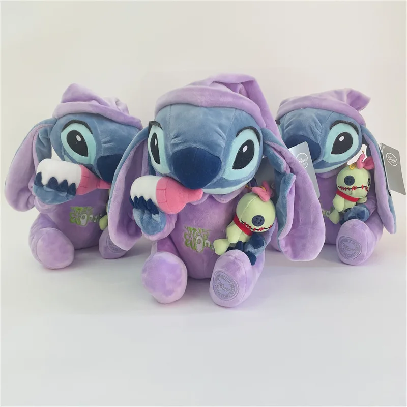 30cm Disney Anime Lilo And Stitch Plush Toys Creativity Stuffed Hand With Holding Baby Bottle Plush Toys Children Birthday Gift