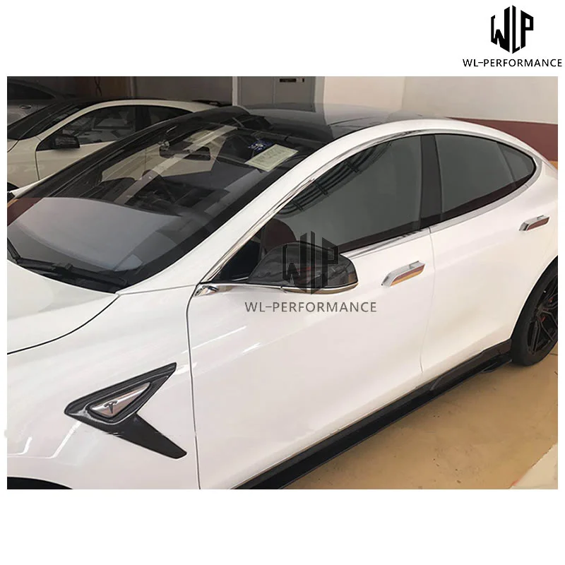 Model x Replacement High Quality Carbon Fiber Side Mirror Covers Auto Car Mirror Caps for Tesla Model x 16-17