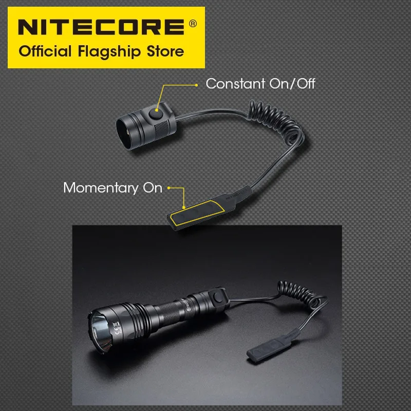 NITECORE RSW3 Tactical Remote Switch Rear Mount Portable Lighting Accessories for Flashlight NEW P30, NEW P12 MH12S MH25S