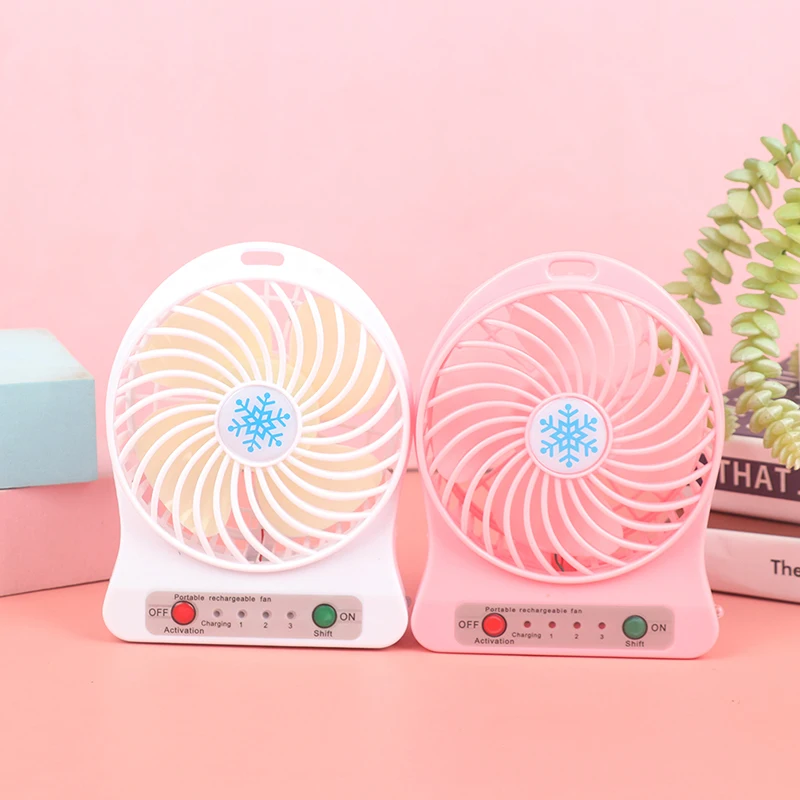 Ventilatore di raffreddamento portatile ricaricabile a LED ventilatore di raffreddamento ad aria Mini scrivania USB 18650 ventilatore condizionatore d'aria domestico wiatrak elektryczny