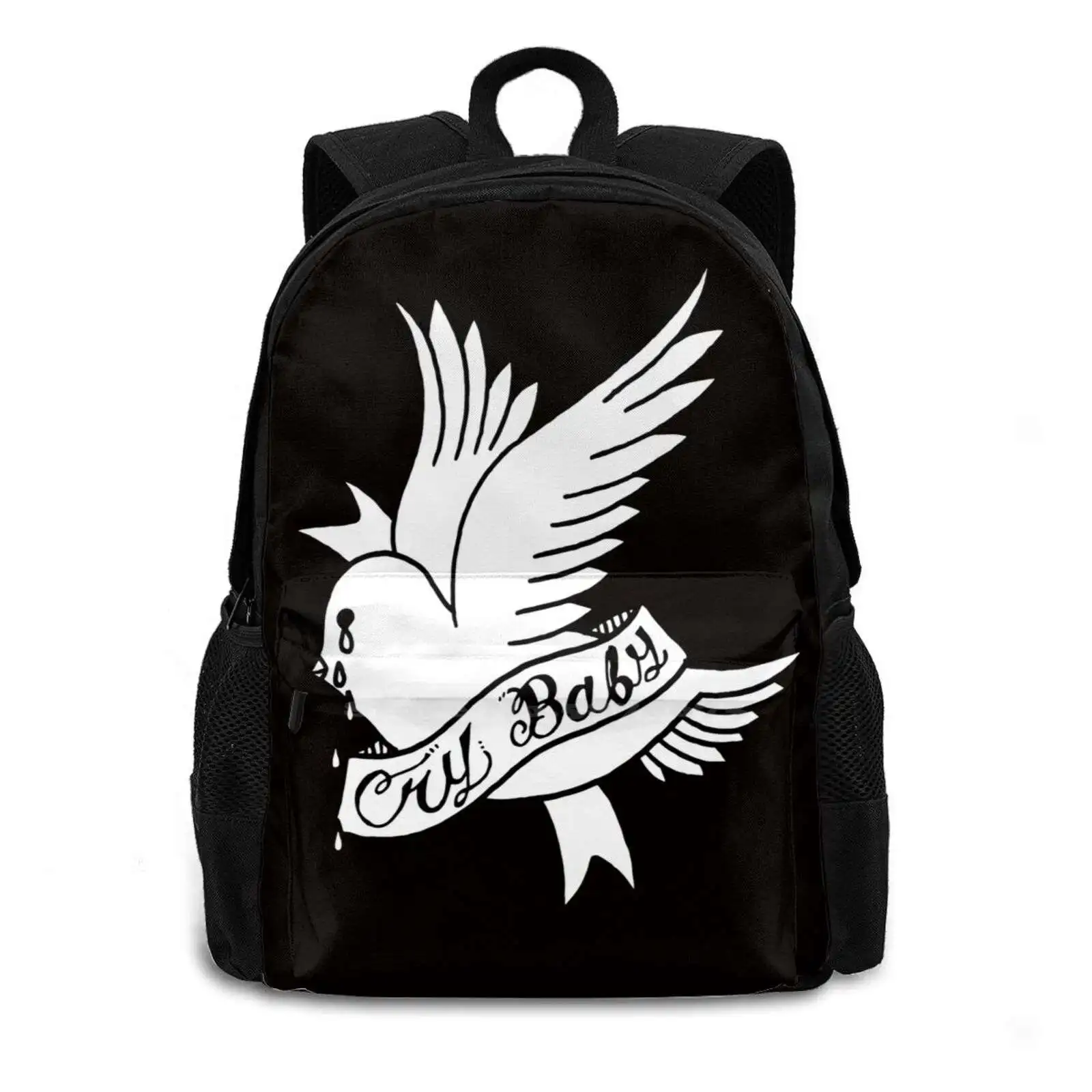 Lil Peep Bird 3 Large Capacity School Backpack Laptop Bags Lil Peep Gbc Gothboiclique Lil Tracy Xan Skies Rap Rip