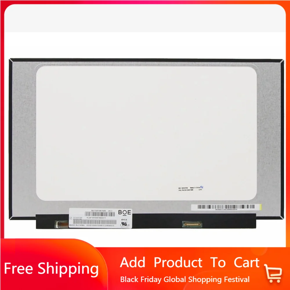 

15.6 inch NV156FHM-N48 V8.3 EDP 30PINS 60HZ FHD 1920*1080 NV156FHM N48 Laptop LCD Screen Replacement Display Panel